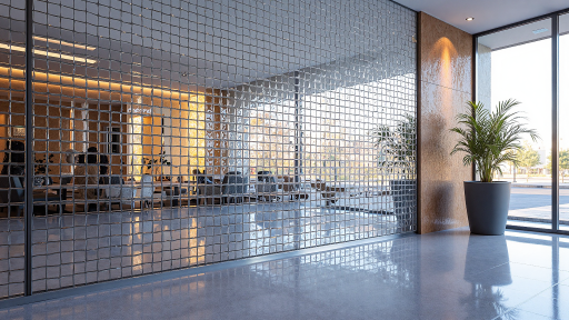 科技公司总部大楼，现代化玻璃幕墙设计，体现创新形象